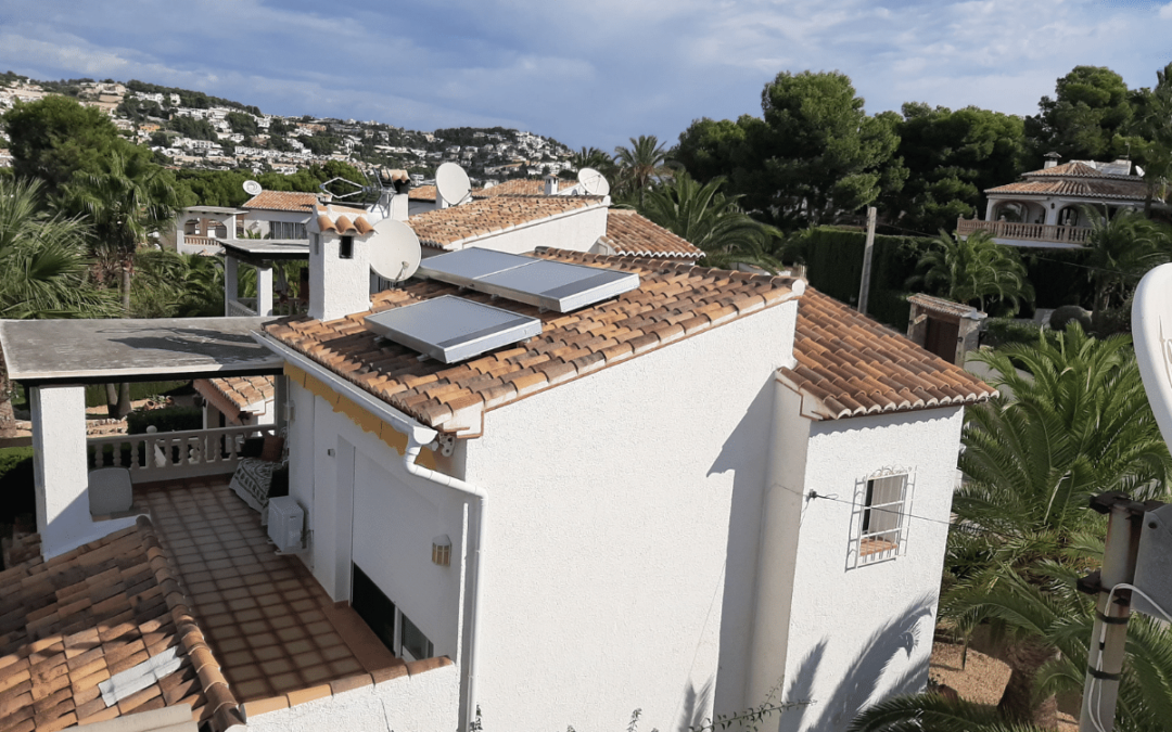 2019 aire solar, twinsolar 4.0 y 2.0 tejado inclinado, Moraira
