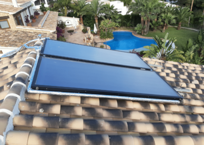 2019 Thermische Solarenergie, geregelte Anlage, Moraira