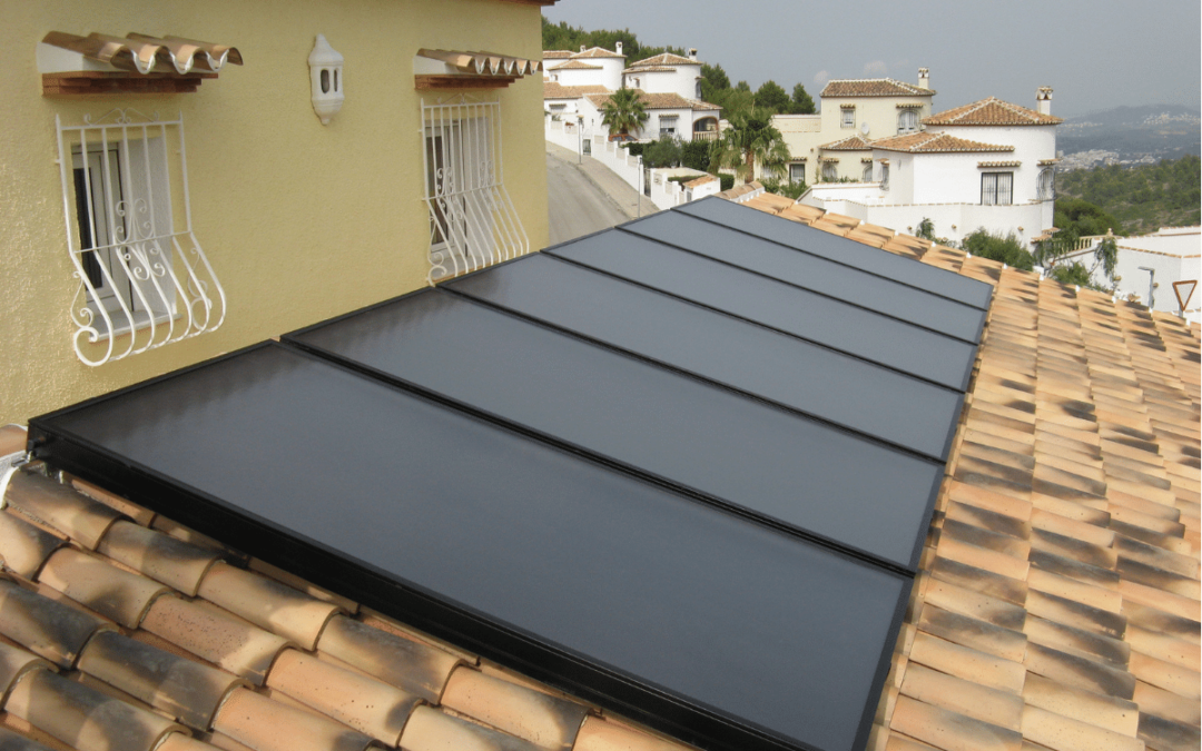 2012 solar térmica para ACS, apoyo calefacción, piscina, Pedreguer